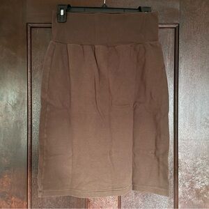 American Apparel Pencil Skirt XL Brown